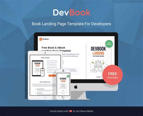 DevBook - Free Bootstrap 5 Book Landing Page Website Template For Developers | UX Centred ...