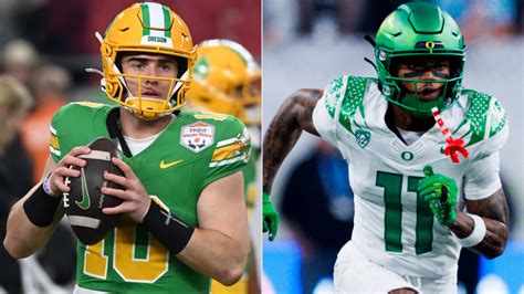 Bo Nix and Troy Franklin stats: Revisiting Oregon duo's numbers together after Broncos draft QB ...