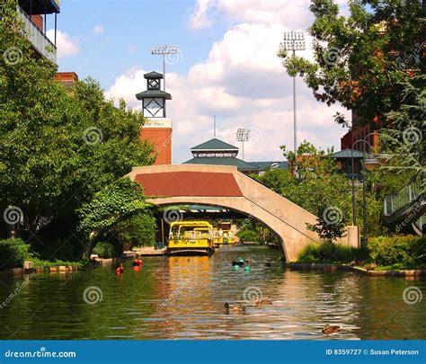 Bricktown Canal in Oklahoma City Stock Image - Image of canal, water ...