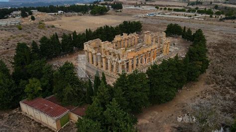 drone footage of the Temple of Zeus, Cyrene, Libya, history of Libya ...