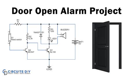 Door Open Alarm Circuit Using Reed Switch, 44% OFF