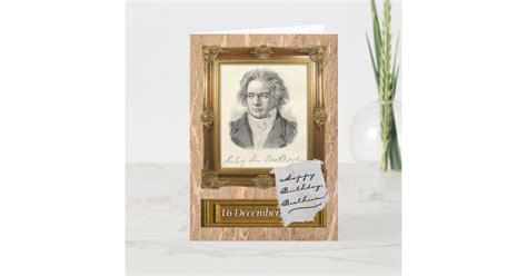 Happy Birthday, Beethoven Card | Zazzle