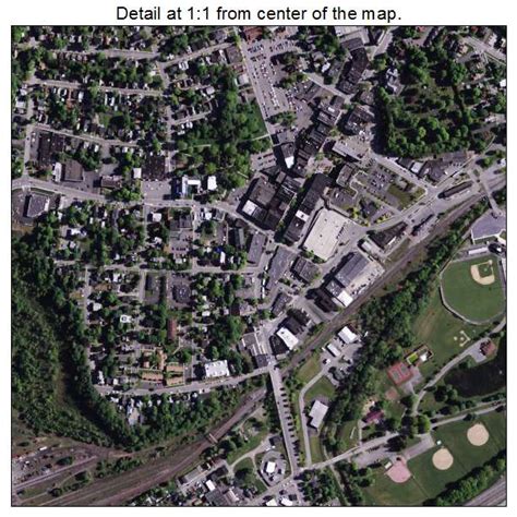 Aerial Photography Map of Oneonta, NY New York