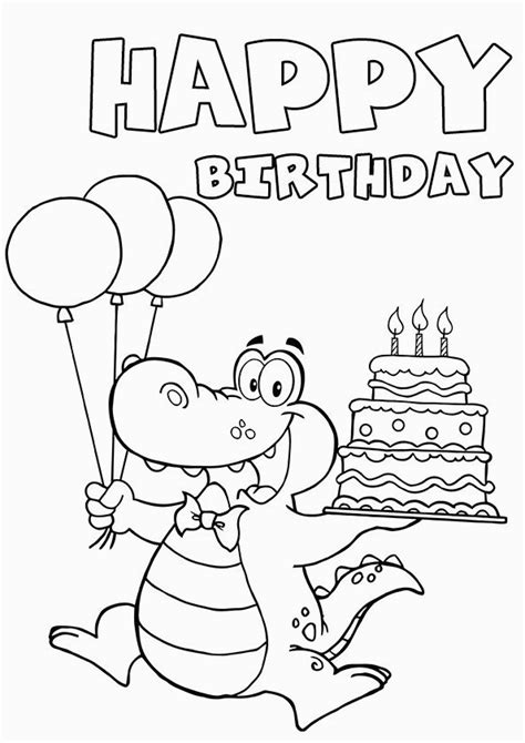 Birthday Card Printable Black And White