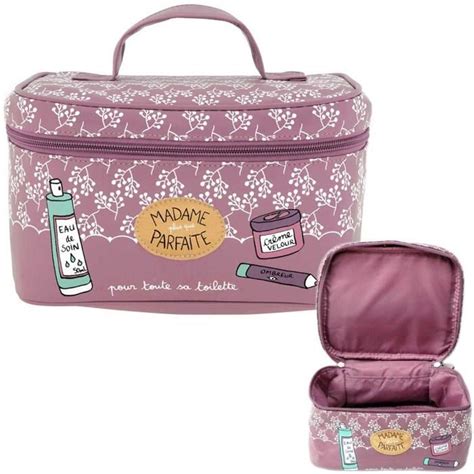 Vanity MADAME PARFAITE Rose - Trousse de Toilette à Maquillage pour ...