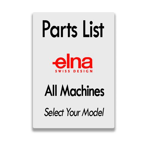 Elna Sewing Machine Parts Diagram - Wiring Diagram