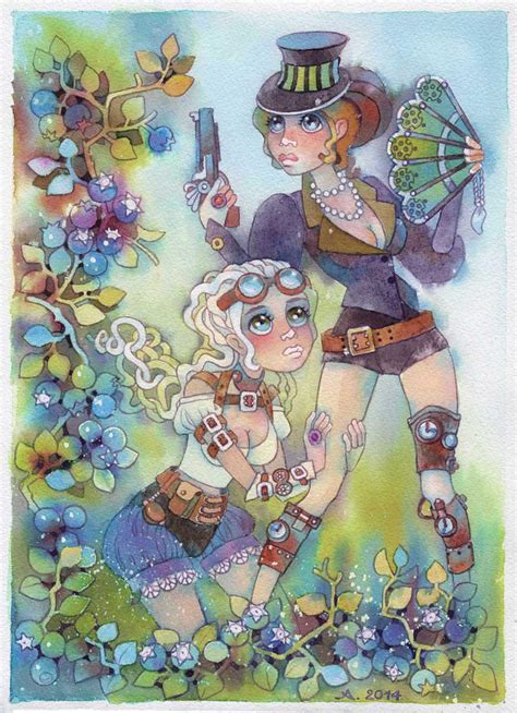 Sweet blueberry girls by isletree on DeviantArt