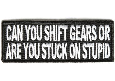 Stuck on stupid Vest Patches, Funny Patches, Biker Patches, Cool ...