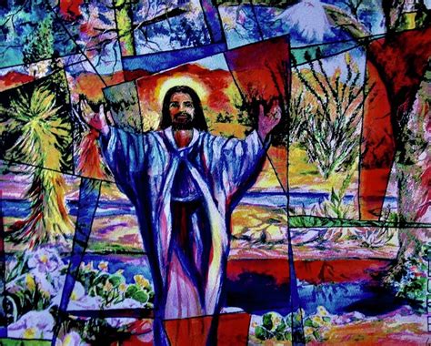 Jesus in the Garden Painting by Kathy Hauge - Fine Art America