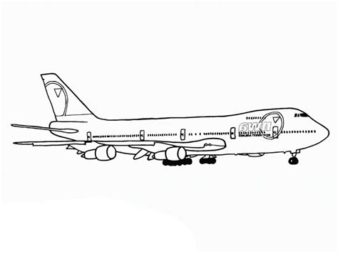 Print & Download - The Sophisticated Transportation of Airplane Coloring Pages