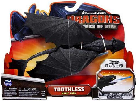 How to Train Your Dragon Defenders of Berk Toothless Action Figure Night Fury, Missile Fire ...