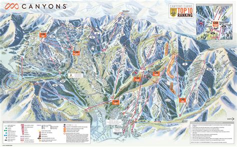 The Canyons Piste And Ski Trail Maps