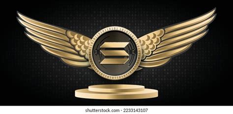 Solana Sol Crypto Currency Logo Coin Stock Vector (Royalty Free ...