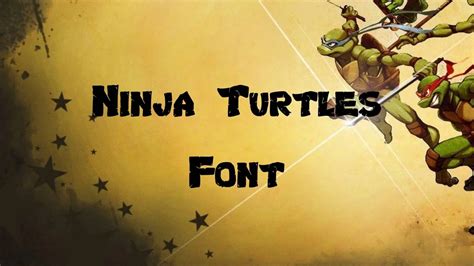 Ninja Turtles Font Free Download