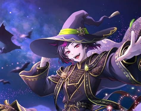 an anime character dressed as a witch flying through the air with her ...