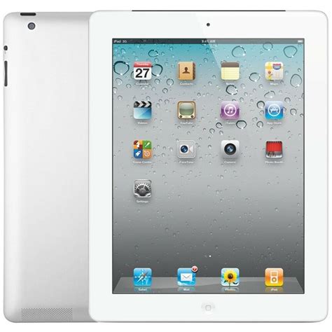 Apple iPad 4th Gen 32GB Unlocked Tablet - White | Property Room