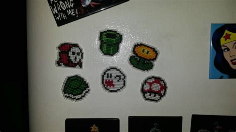 8 Bit Super Mario Cross Stitch Magnet - Etsy