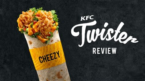 KFC CHEEZY TWISTER REVIEW - YouTube