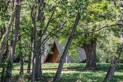 Hello Wood Builds Six Boulder-Shaped Cabins in Hungary