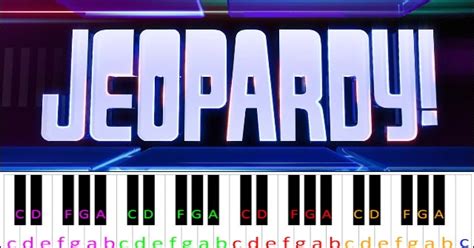 Jeopardy Theme Song ~ Piano Letter Notes