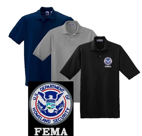 Dept. of Homeland Security FEMA Embroidered Polo Shirt 283