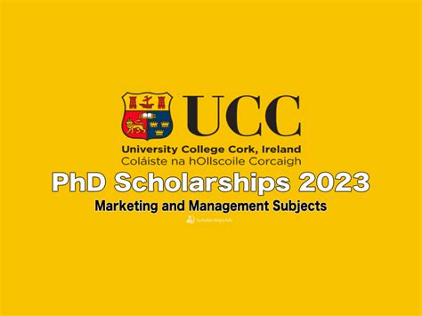 Cork University Ireland PhD Scholarships 2023