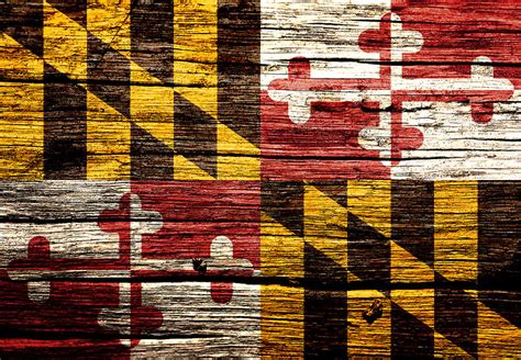 Maryland State Flag 2w Mixed Media by Brian Reaves - Fine Art America