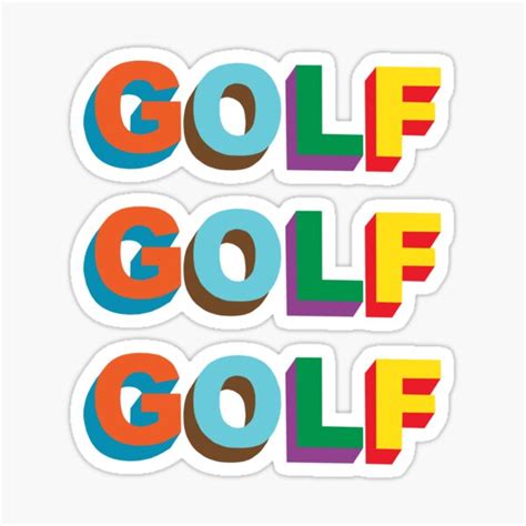 "GOLF le fleur logo" Sticker for Sale by mathisss- | Redbubble