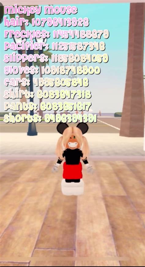 Mickey mouse outfit code | Mickey mouse outfit, Roblox codes, Coding