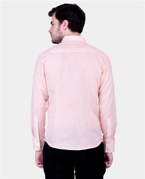 Peach-Color-Full-Sleeves-Shirt-for-Men-5 - Kashvi Designs