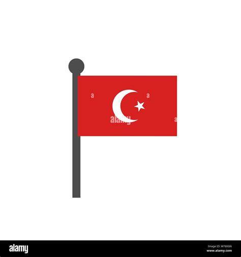 Flag of Turkey. Turkish flag isolated, red flag with moon and star Stock Vector Image & Art - Alamy