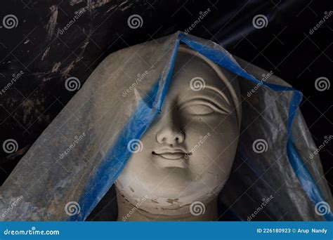 Making of Goddess Durga Idol Stock Image - Image of idol, face: 226180923