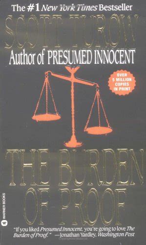 9780446360586: The Burden of Proof - ZVAB - Turow, Scott: 0446360589