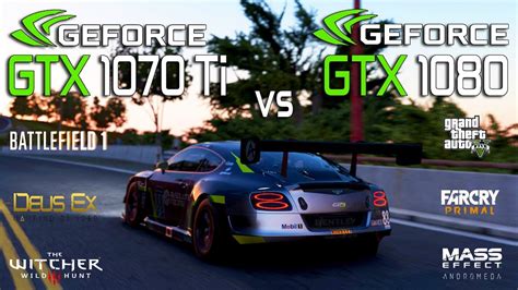 Gtx 1070 Ti Vs Gtx 1080 Test In 7 Games | 1080 1070ti 오늘 업데이트