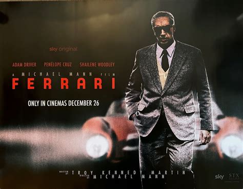 Ferrari - 2023 Biopic, Original UK Quad Movie Poster – Drivepast ...