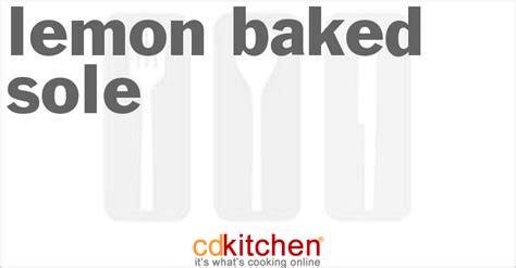 Lemon Baked Sole Recipe | CDKitchen.com