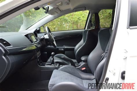 2013 Mitsubishi Lancer Evo X interior – PerformanceDrive