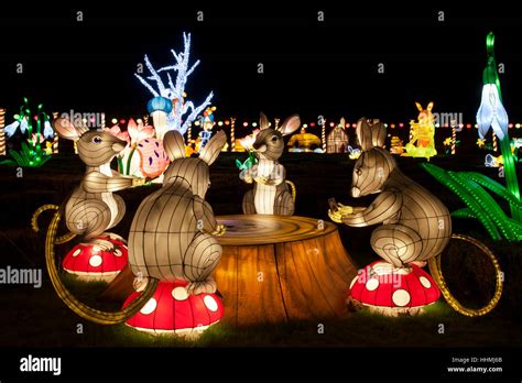 Longleat Festival of Light Christmas Partty Stock Photo: 131375059 - Alamy