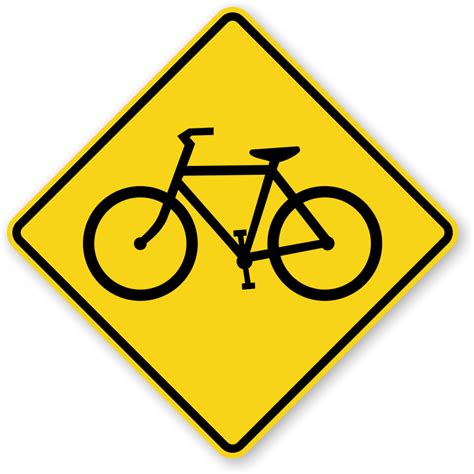 Bicycle Crossing Signs | Fluorescent Diamond Grade