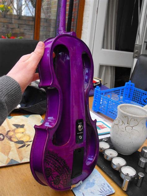 Purple Electric Violin · A Instrument · Decorating and Embellishing on ...