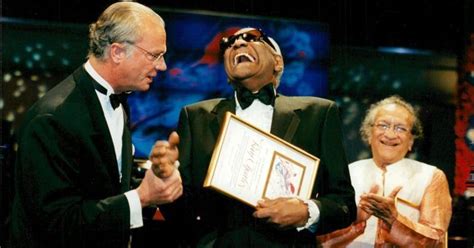 Ray Charles Video Museum: Ray Charles Receiving Polar Music Prize 1998