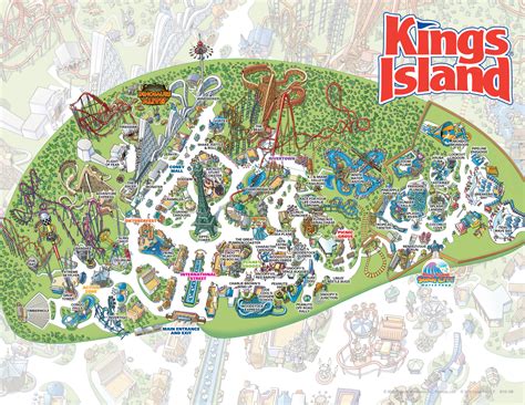 Kings Island Printable Map