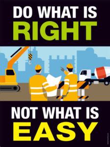 Do What Is Right | Safety Poster Shop