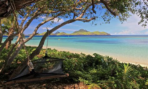 HD wallpaper: Hammock on Beach Fiji, view, island, tropical, lagoon, south-pacific | Wallpaper Flare