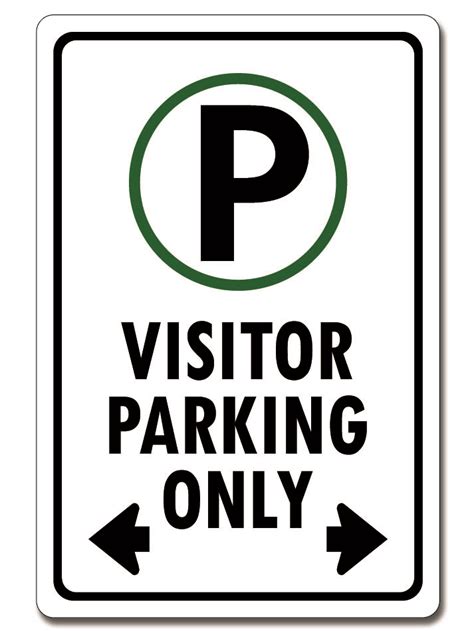 Visitor Parking Sign with arrows – Imaginit Design & Signs, Your Visual Solutions Provider