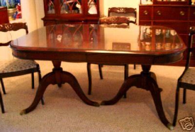 ANTIQUE DUNCAN PHYFE STYLE DINING TABLE MAHOGANY 1940s | #28810812