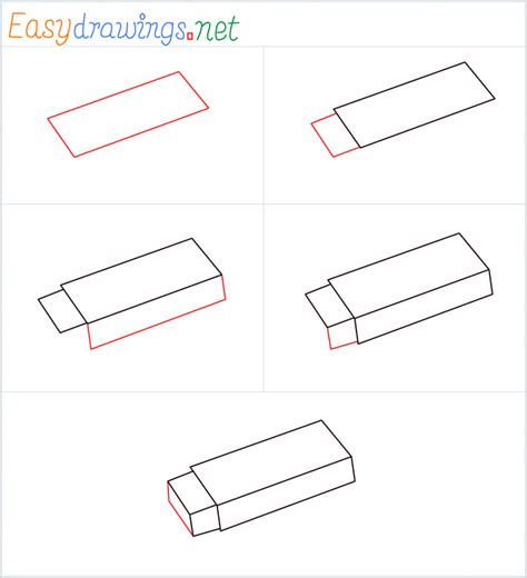 How To Draw An Eraser Step by Step - [5 Easy Phase]