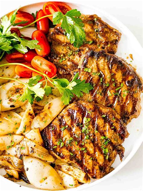 Easy Grilled Pork Chops with Savory Marinade | Recipe in 2020 | Grilled ...