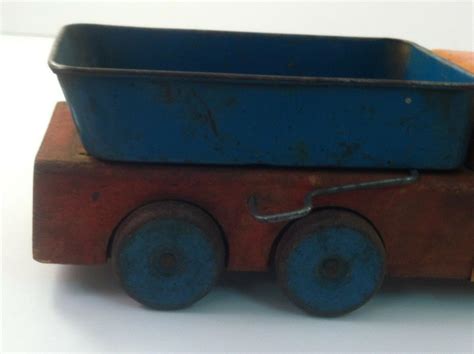 Vintage Wood & Metal Dump Truck Circa 1920's-1950's | #2058837339