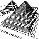 The Great Pyramid of Giza Coloring Page · Creative Fabrica sketch template